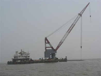 PetroChina Jidong Oil Field Nanpu No.1-3 Artificial Island SubmarinePipeline Laying (Year 2009)