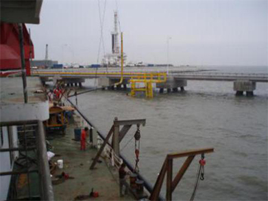 PetroChina Jidong Oil Field Nanpu No.1-3 Artificial Island SubmarinePipeline Laying (Year 2009)