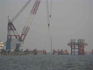 PetroChina Jidong Oil Field Nanpu No.1-3 Artificial Island Submarine Pipeline Laying Project (Year 2009)