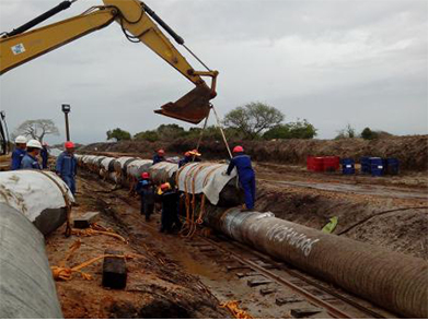 Tanzania Songo Songo Island—Somanga Submarine Laying Project (Year 2013)