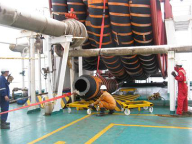 Floating Hose Inspection, Displace, Installation