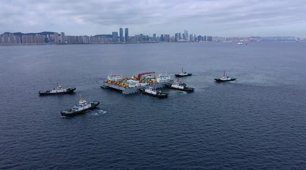 Dalian Bay Undersea Tunnel Ready for Tube Installation