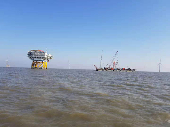 Jiangsu Rudong H5 35KV Offshore Cable Laying Project (Year 2021-- Hengtong Offshore Engineering Co., Ltd)