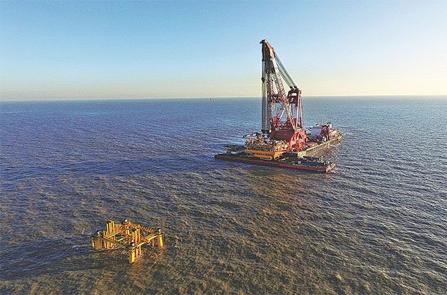 New oilfield project in Bohai starts construction