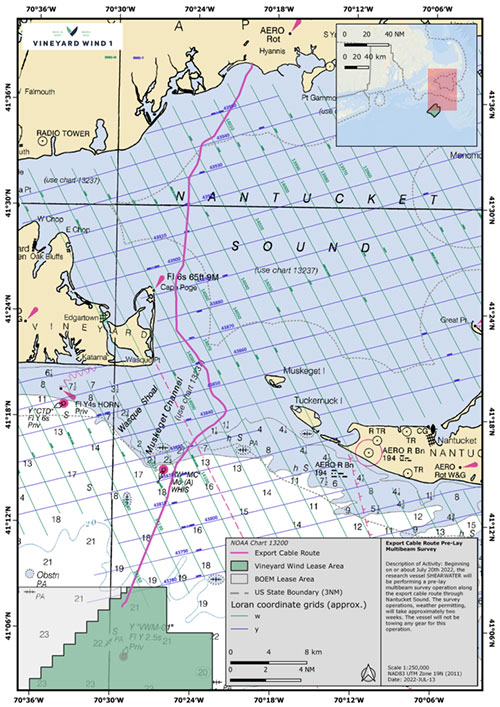 Pre-lay survey of Vineyard Wind’s export cable route underway