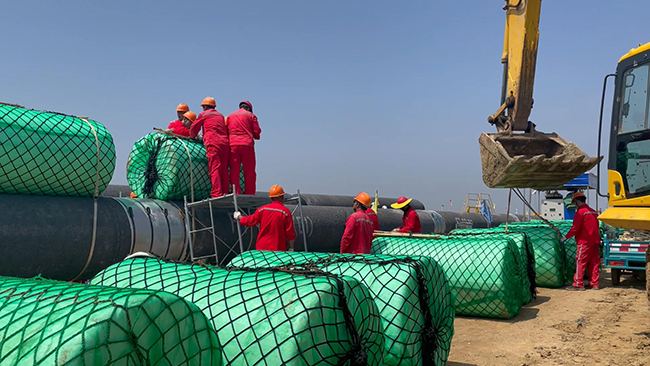 Congratulations on Pipeline Floating Pulling Installation and Supporting Auxiliary Works of Qingdao Jiaozhou Bay Submarine Natural Gas Pipeline Project Completion