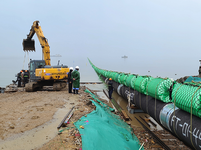 Congratulations on Pipeline Floating Pulling Installation and Supporting Auxiliary Works of Qingdao Jiaozhou Bay Submarine Natural Gas Pipeline Project Completion