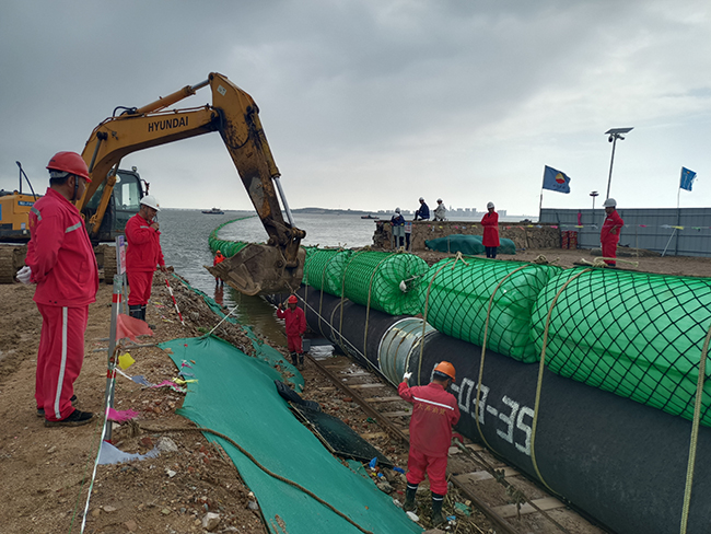 Congratulations on Pipeline Floating Pulling Installation and Supporting Auxiliary Works of Qingdao Jiaozhou Bay Submarine Natural Gas Pipeline Project Completion