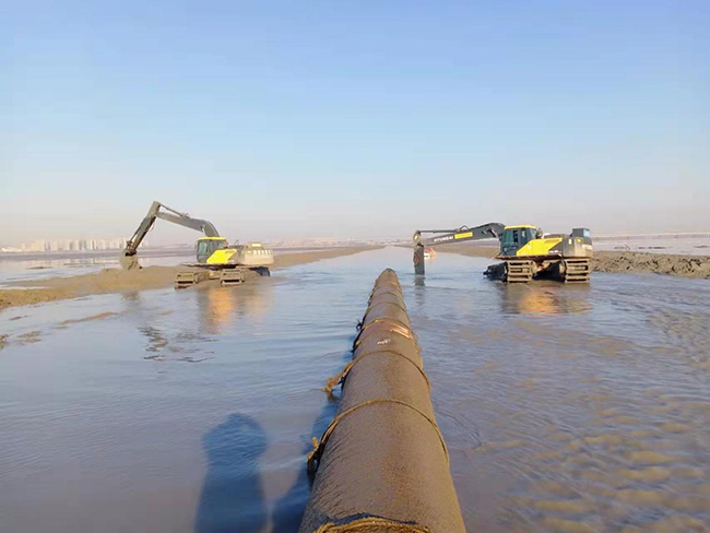 Qingdao Jiaozhou Bay Submarine Natural Gas Pipeline Project Post-Trenching Work Progressing Smoothly