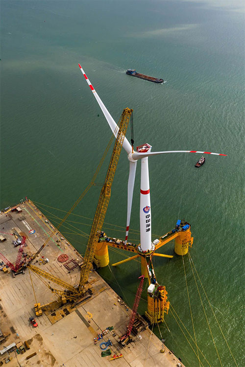 China achieves new milestone in wind power platform