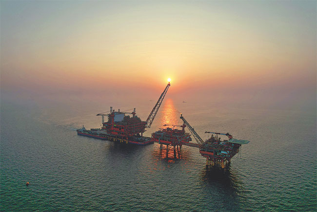 Offshore oil, gas production in China to reach new heights