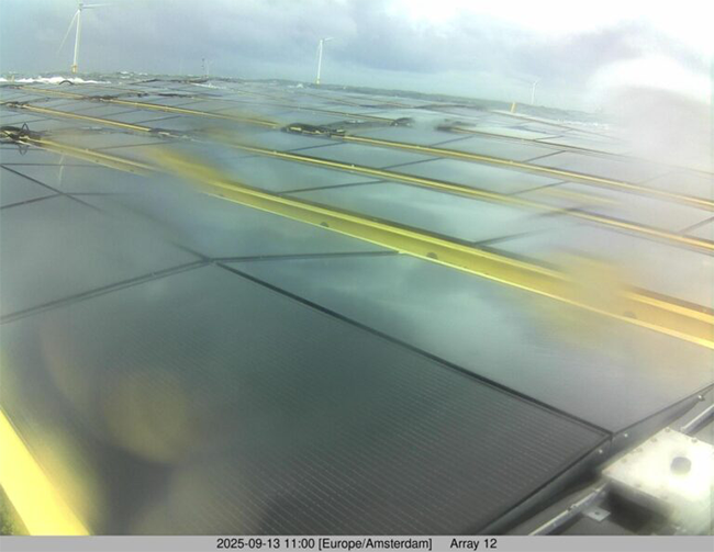 'World's first' offshore solar farm within wind farm shows resilience to strong winds 'World's first' offshore solar farm within wind farm shows resilience to strong winds