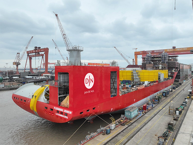 'World's largest' cable laying vessel launches, sea trials on schedule