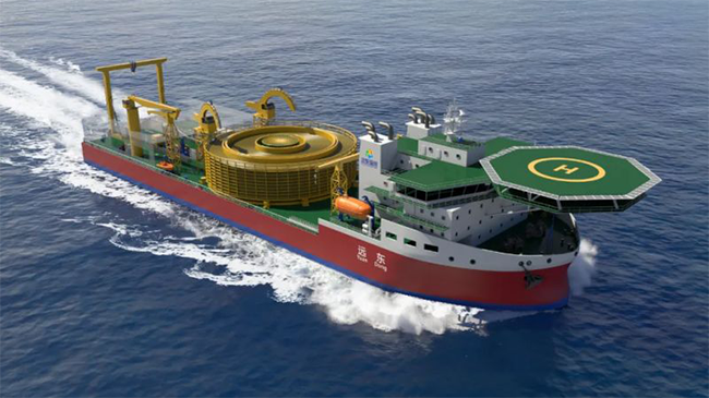 ZPMC Starts Building Multipurpose CLV for Far East Cable ZPMC Starts Building Multipurpose CLV for Far East Cable