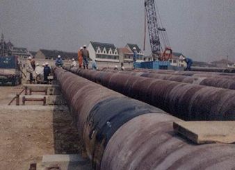 Hangzhou Bay Submarine/Offshore Pipeline Laying Project (Year 2003-- HYUNDAI)
