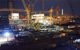 Building of major Bohai oil rig steps up