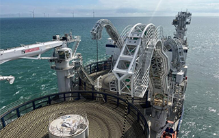 Leonardo da Vinci continues installing cables at first UK-Germany energy link