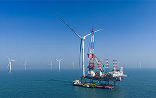 World's first 20-megawatt offshore wind turbine installed in waters near Fujian Province