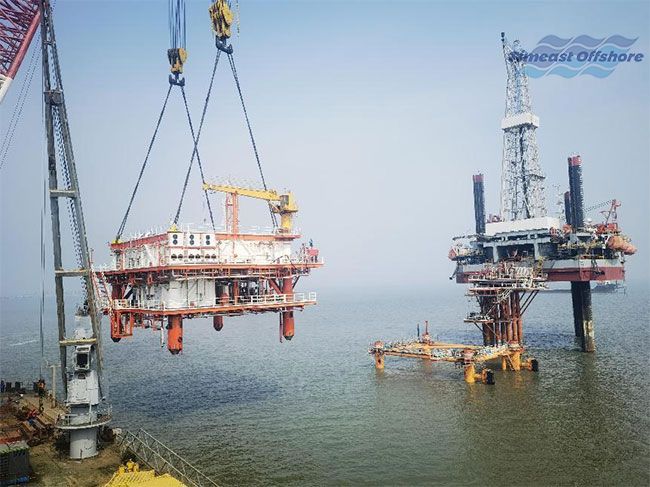 Jidong Oilfield (Offshore Jacket and Platform Installation) Project Progressing Smoothly