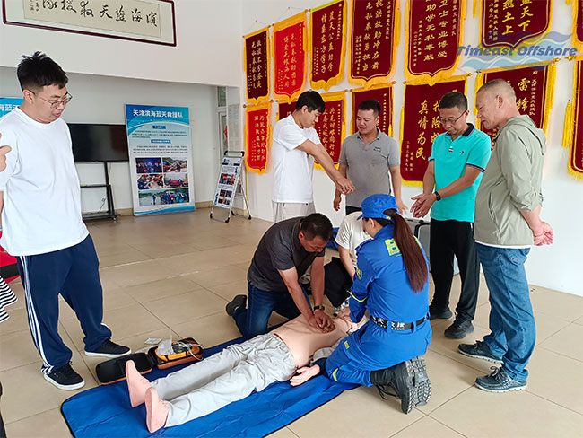 Timeast and Blue Sky Rescue (BSR TEDA) Carried out CPR